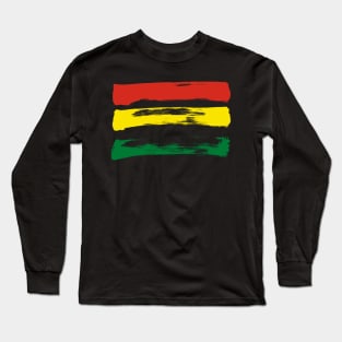 Bolivia Flag - Pencil Strokes Long Sleeve T-Shirt